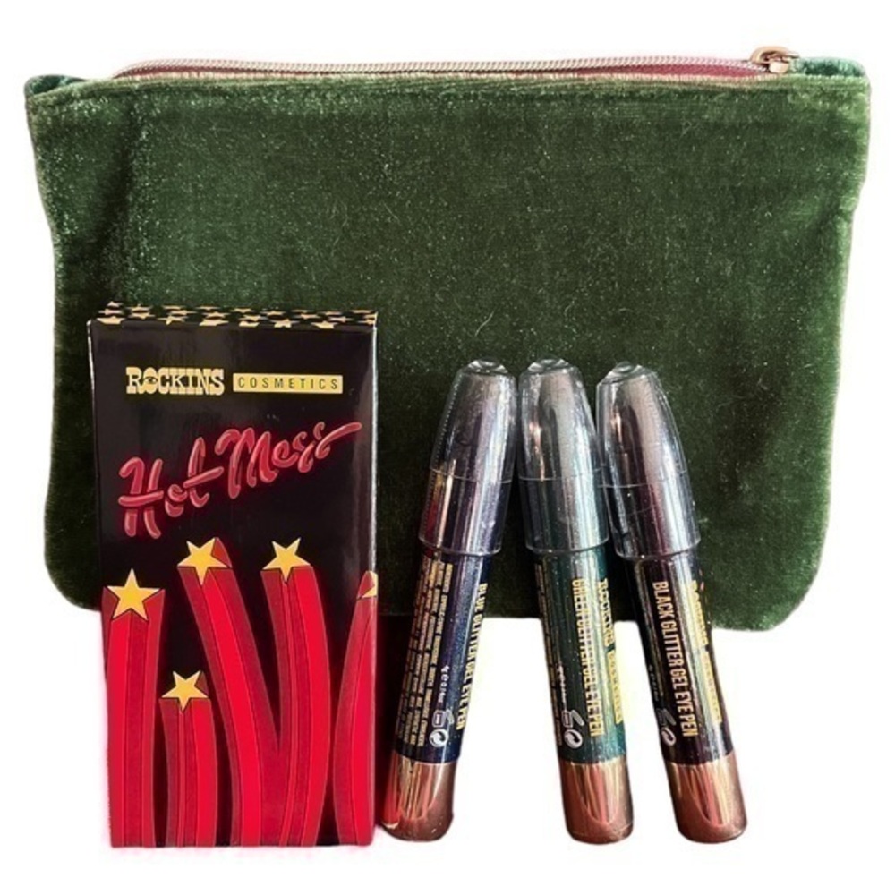 🆕Hot Mess Threesome Glitter Gel Pens w/ Ipsy bag NEW